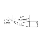 Metcal STP Soldering Cartridge Conical Bent 0.4mm (0.016