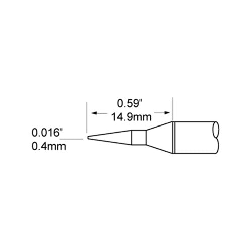 Metcal DSC Desoldering Cartridge Conical 2.41mm ID 600 Series STP-CNL04