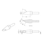 Metcal STP Rework Cartridge Concave Hoof 3.0mm STP-WV30