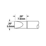 Metcal Chisel (STTC) (WxL) 5.0x7.6mm 600 Series STTC-017