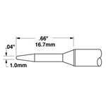 Metcal Cartridge Conical (STTC) (∅xL) 1.0x16.7mm 700 Series STTC-107