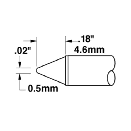 Metcal Conical (STTC) Blunt (∅xL) 0.5x4.6mm 700 Series STTC-111