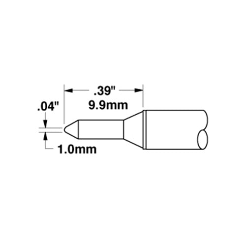 Metcal Conical (STTC) (∅ x L) 1.0mm x 9.9mm 700 Series STTC-131