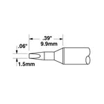 Metcal Chisel (STTC) Long Life (W x L) 1.5mm x 9.9mm 700 Series STTC-138LL