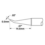 Metcal Conical (STTC)30˚ Bent (∅xL) 0.5mm x 14.5mm 700 Series STTC-144