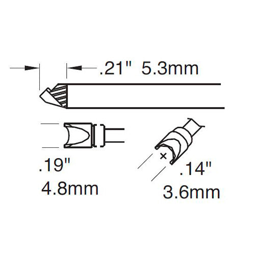 Metcal Co-Axial (STTC) 3.6mm 700 Series STTC-197
