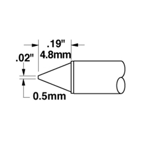 Metcal Conical (STTC) (∅ x L) 0.5x4.8mm 500 Series STTC-516