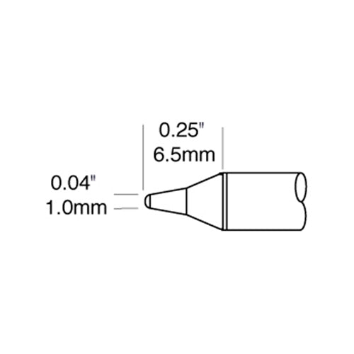 Metcal Conical (STTC) Power (∅ x L) 1.0x6.5mm 800 Series STTC-801P