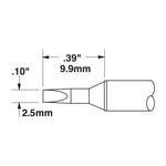 Metcal Cartridge Chisel 2.5mm (0.1