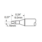 Metcal Chisel (STTC) Power 1.8x9.9mm (0.07