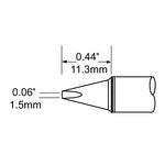 Metcal Solder Tip Chisel 1.5mm (0.06