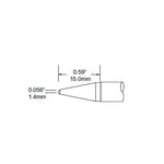 Metcal Solder Tip Conical Long 1.4mm (0.055