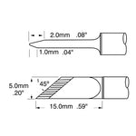 Metcal Rework Tip Knife 5.0mm (0.197