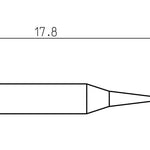 Weller RTP 001 C MS Tip Conical 0.1mm T0050101399
