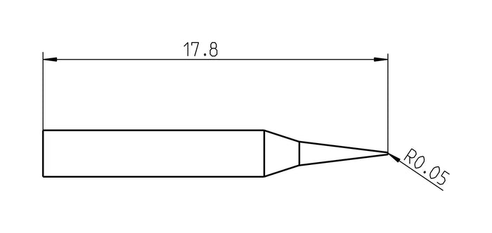 Weller RTP 001 C MS Tip Conical 0.1mm T0050101399