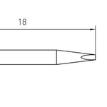 Weller RTM 008 S MS Tip Chisel 0.8x0.4mm T0054462399N