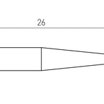 Weller RTM 005 C X MS Tip Conical Bent Ø 0.5mm T0054463299N