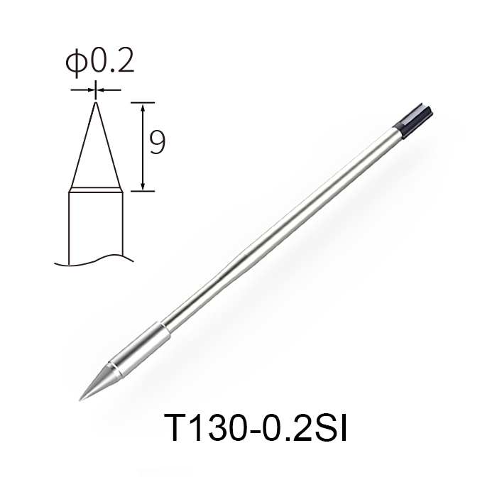 Atten T130-0.2SI 130W Integrated Heater Solder Tip 0.2mm Conical for GT Series & MS-900