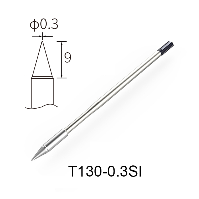 Atten T130-0.3SI 130W Integrated Heater Solder Tip 0.3mm Conical for GT Series & MS-900