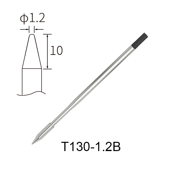 Atten T130-1.2B 130W Integrated Heater Soldering Tip for GT-6150P/6200P/5150P/5200P & MS-900