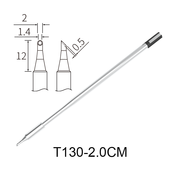 Atten T130-2.0CM 130W Integrated Heater Soldering Tip for GT-6150P/6200P/5150P/5200P & MS-900