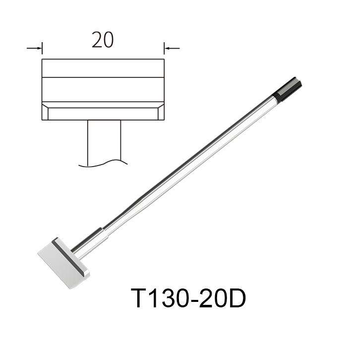 Atten T130-20D 130W Integrated Heater Soldering Tip for GT-6150P/6200P/5150P/5200P & MS-900