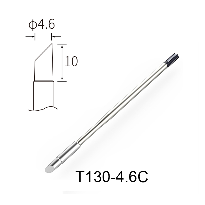 Atten T130-4.6C 130W Integrated Heater Solder Tip 4.6mm Bevel for GT Series & MS-900