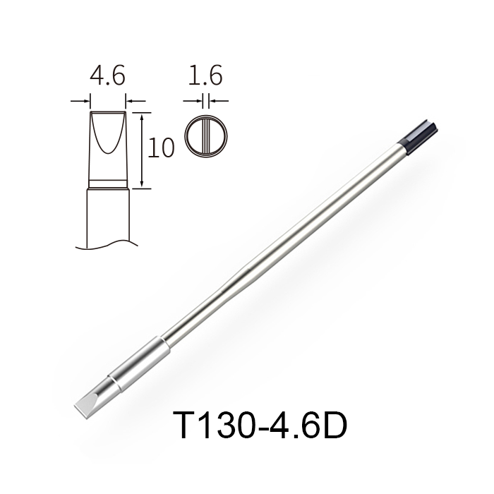 Atten T130-4.6D 130W Integrated Heater Solder Tip 4.6mm Chisel for GT Series & MS-900