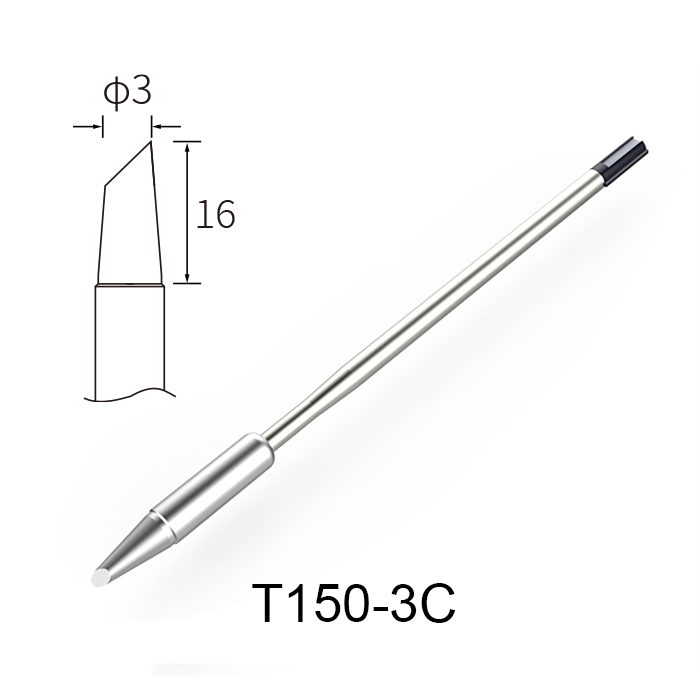 Atten T150-3C 150W Integrated Heater Solder Tip 3mm Bevel GT Series & MS-900