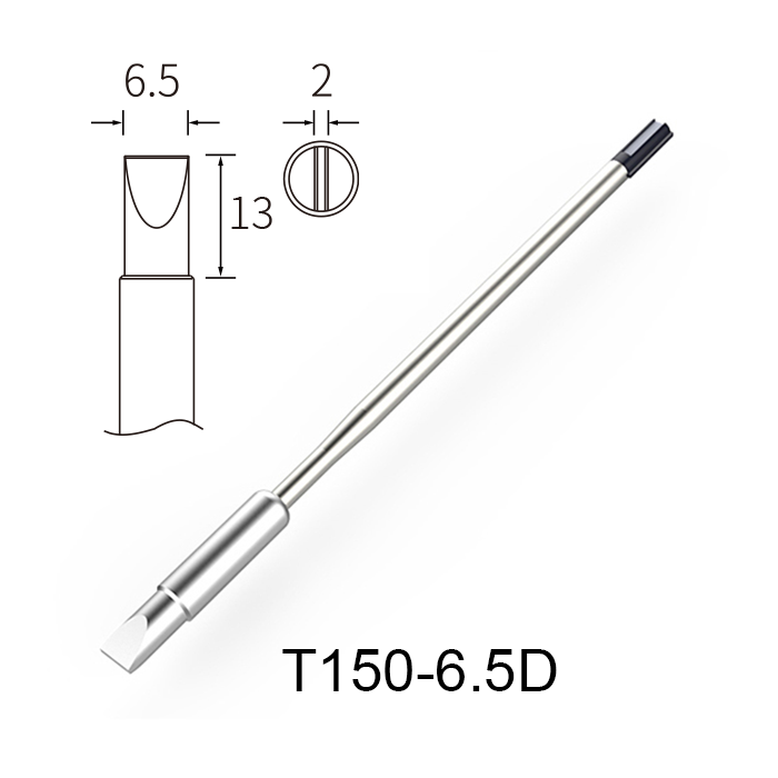 Atten T150-6.5D 150W Integrated Heater Solder Tip 6.5mm Chisel for GT Series & MS-900
