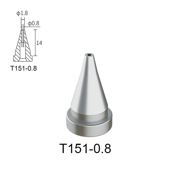 Atten T151-0.8 Desoldering Nozzle for GT-5150P GT-5200P GT-6301 GT-6302 MS-900