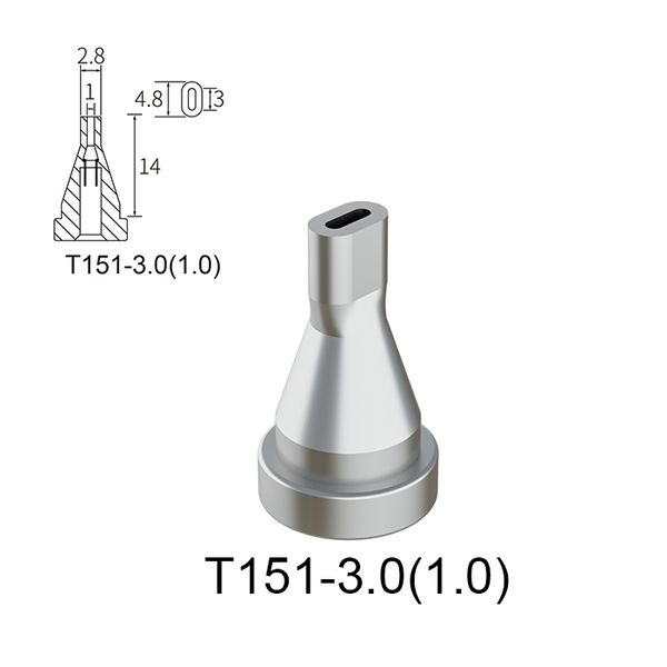 Atten T151-3.0(1.0) Desoldering Nozzle for GT-5150P GT-5200P GT-6301 GT-6302 MS-900