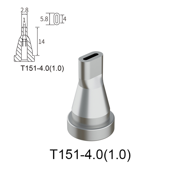 Atten T151-4.0(1.0) Desoldering Nozzle for GT-5150P GT-5200P GT-6301 GT-6302 MS-900