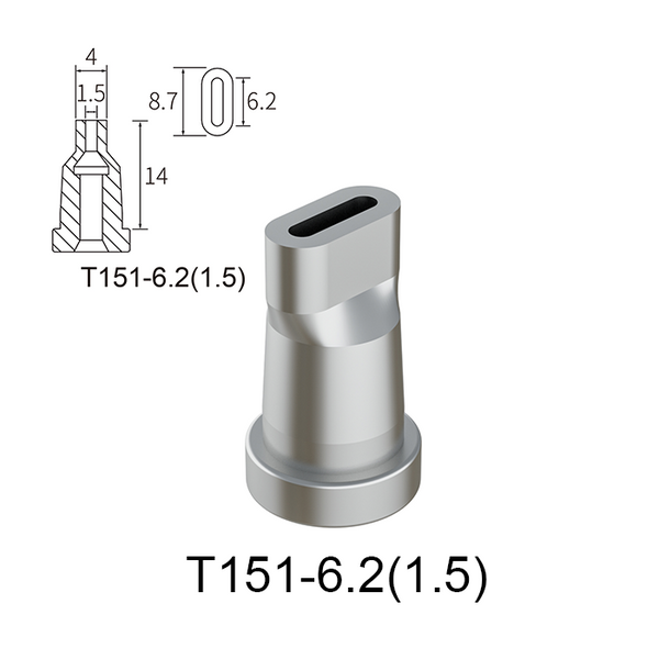 Atten T151-6.2(1.5) Desoldering Nozzle for GT-5150P GT-5200P GT-6301 GT-6302 MS-900