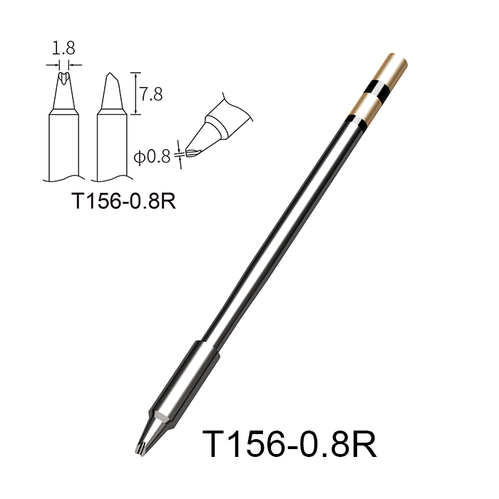 Atten T156-0.8R Integrated Heater Soldering Tip for GT-6301/6302/GT-6500 /MS-1600