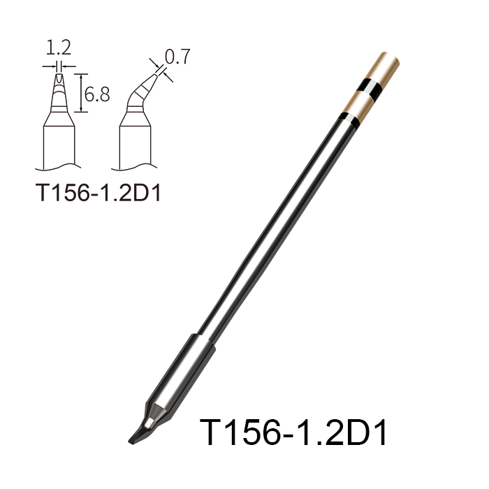Atten T156-1.2D1 Integrated Heater Soldering Tip for GT-6301/6302/GT-6500 /MS-1600