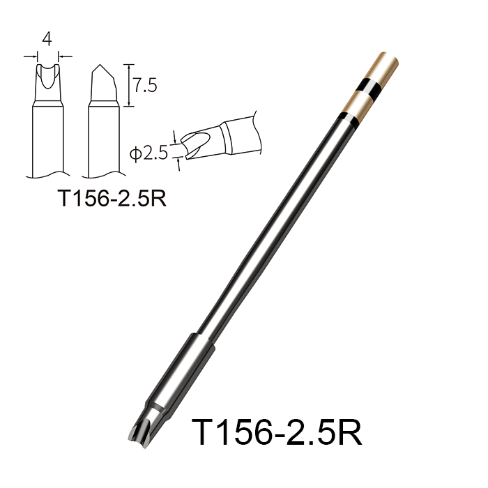 Atten T156-2.5R Integrated Heater Soldering Tip for GT-6301/6302/GT-6500 /MS-1600