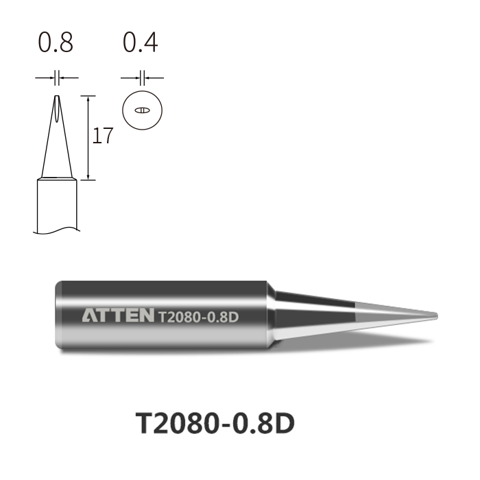 Atten T2080-0.8D Soldering Tip for ST-2080/ST-2080D