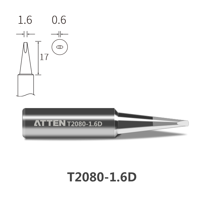 Atten T2080-1.6D Soldering Tip for ST-2080/ST-2080D