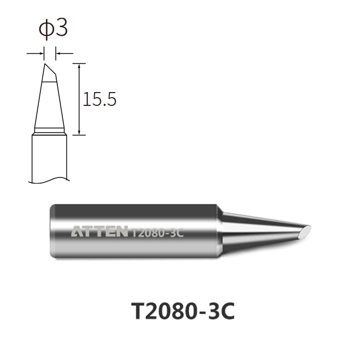 Atten T2080-3C Soldering Tip for ST-2080/ST-2080D