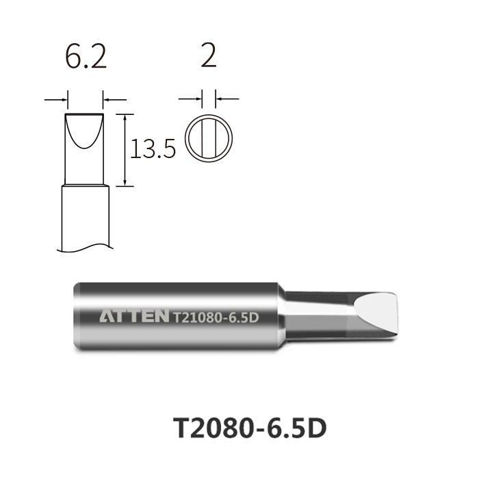 Atten T2080-6.5D Soldering Tip for ST-2080/ST-2080D