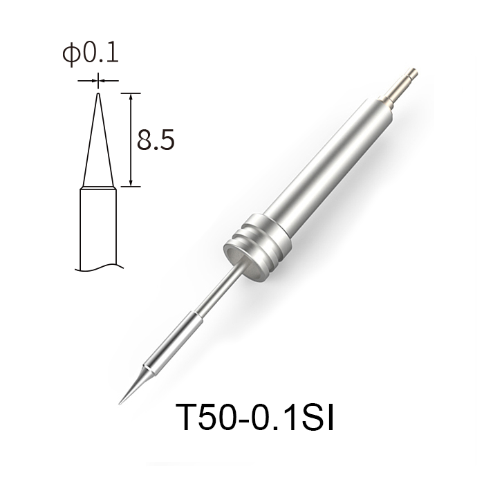 Atten T50-0.1SI 50W Integrated Heater Solder Tip 0.1mm Sharp Conical for GT Series & MS-900