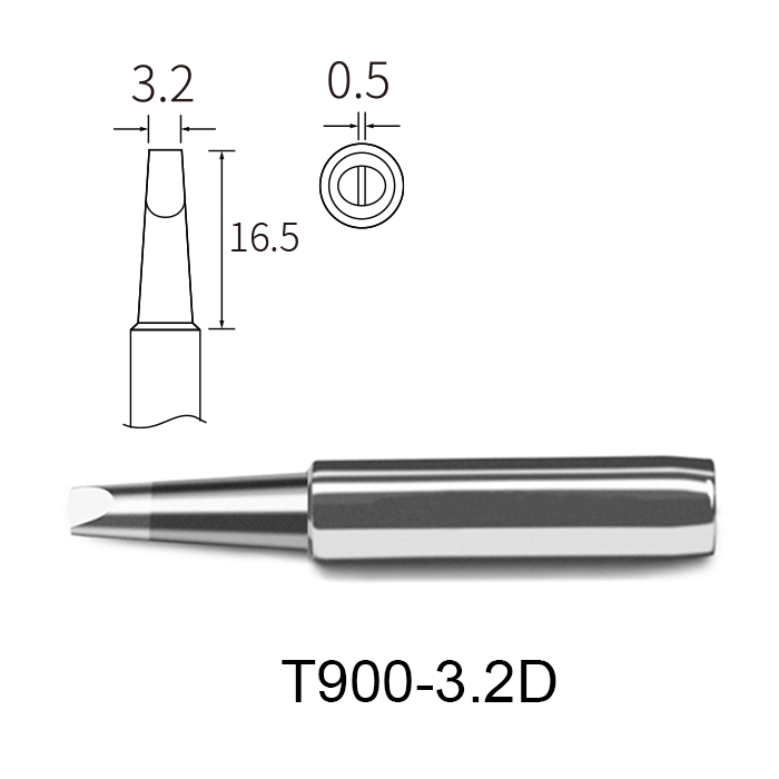 Atten T900-3.2D 3.2mm Chisel Soldering Tip