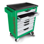 Toptul 7 Drawer Mobile Tool Trolley Pro-Line Series Green TCAC0701