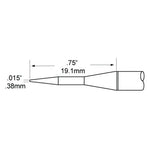 Metcal TFP Rework Cartridge Tweezer Conical 0.4mm (0.016