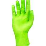 TGC Neon Green Nitrile Gloves Box of 100 - Large