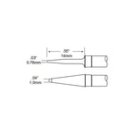 Metcal TFP Rework Tweezer Cartridge Blade 1.0x14mm (0.039