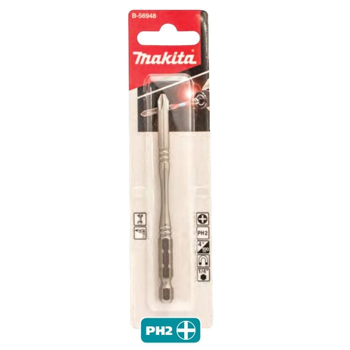 Makita PH2 x 100mm Slim Torsion Bit Single-Ended