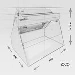 BenchVent Dual Speed Fume Cabinet (Hood ID 960 x 660x 620) BV930H-C