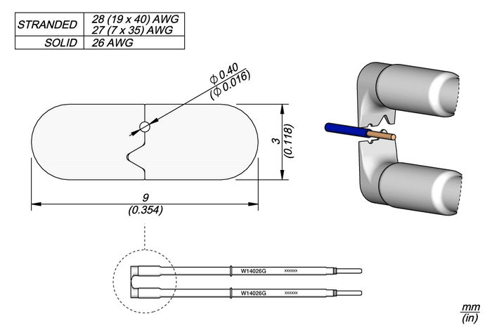 JBC 26G Cartridges W14026G Ø 0.40mm